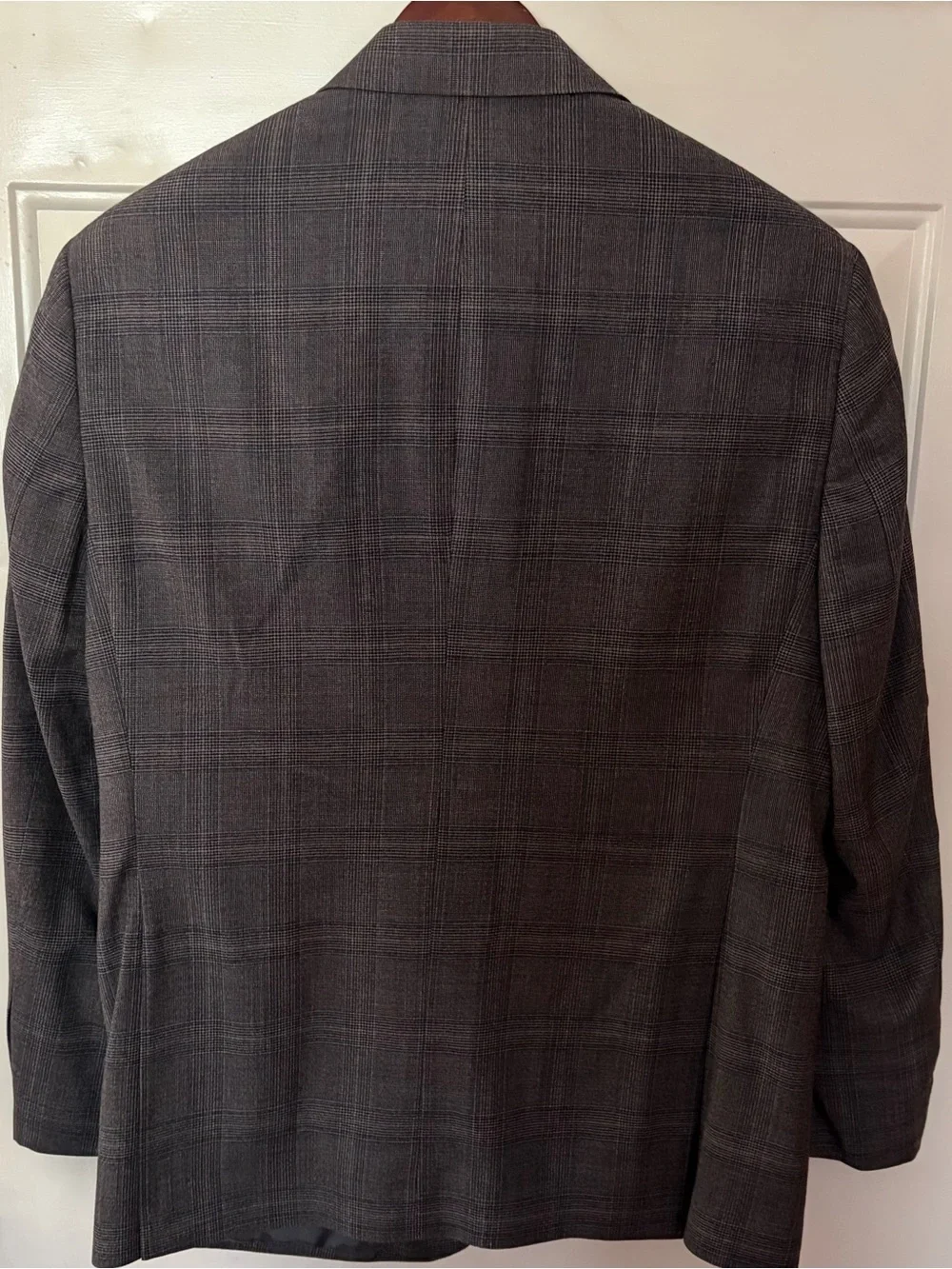 Jos. A. Bank signature collection 100% wool gray Plaid Sport Coat blazer Sz 42R
